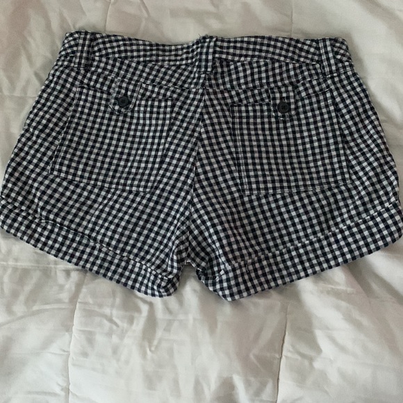Gap Aubrey Gingham Cotton/Linen Shorts - Picture 4 of 7